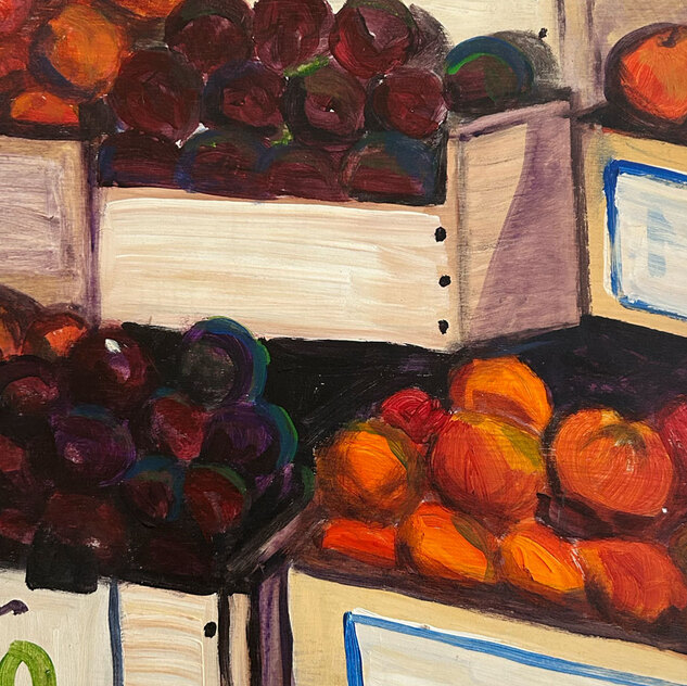 Plums at the fruitstand